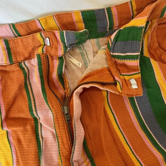 Free People Striped Multicolor Women's Pants - Picture 3 of 5